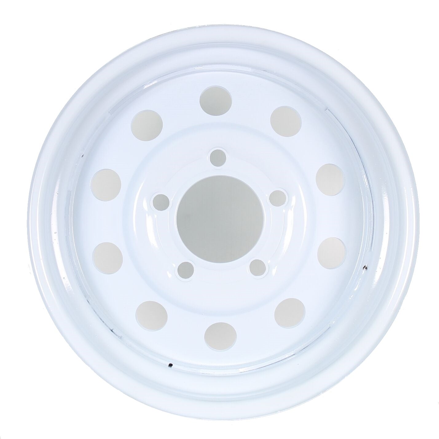 Trailer Rim Wheel 14 x 5.5 in. 14x5.5 5 Lug Bolt Wheel White