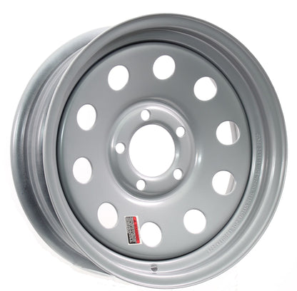 eCustomrim Trailer Wheel Rim 14" 14X5.5 5-4.5 Silver Modular 2200 Lb.