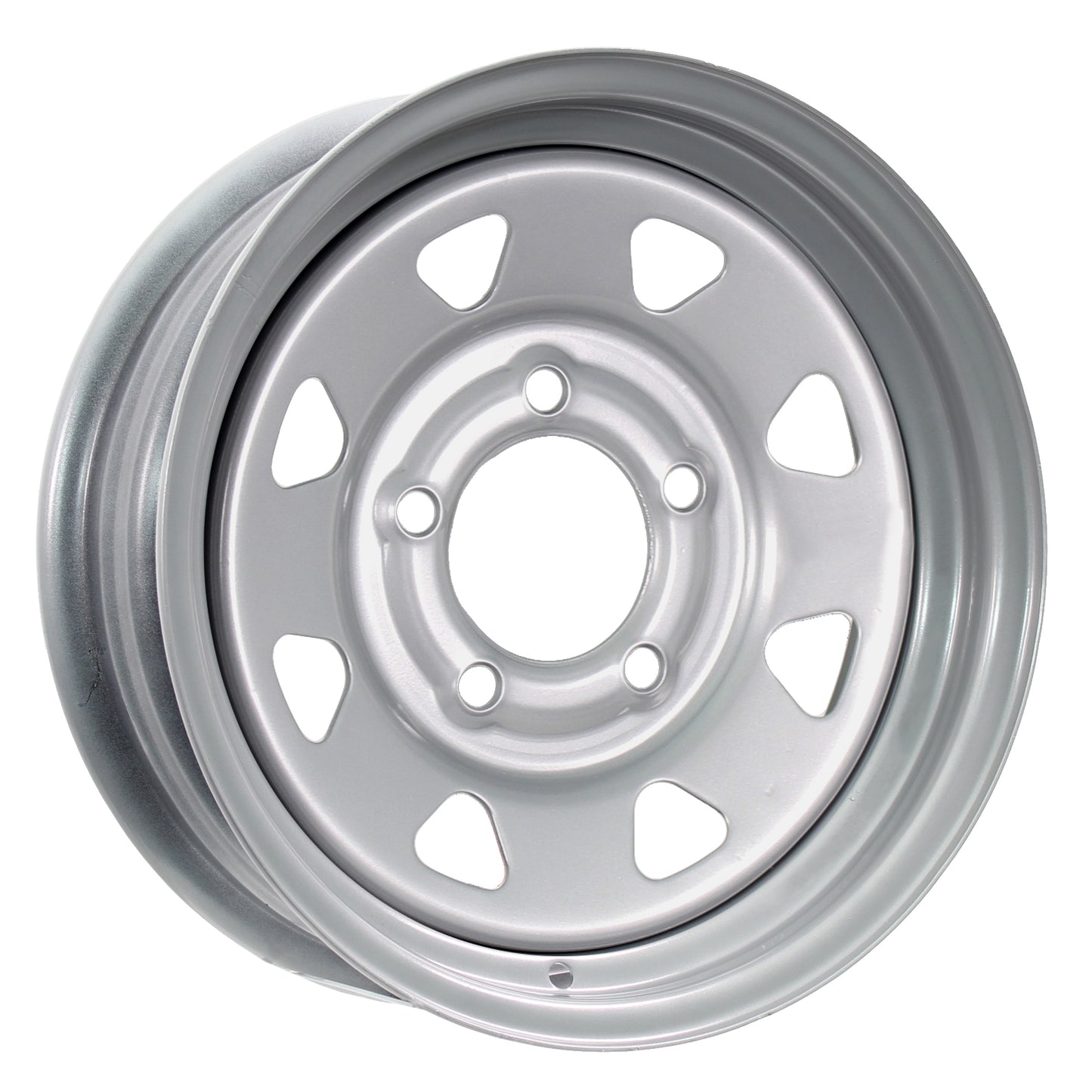 Trailer Wheel Rim 14X5.5 5-4.5 Silver Spoke 2200 Lb. 3.19 Center Bore 75PSI