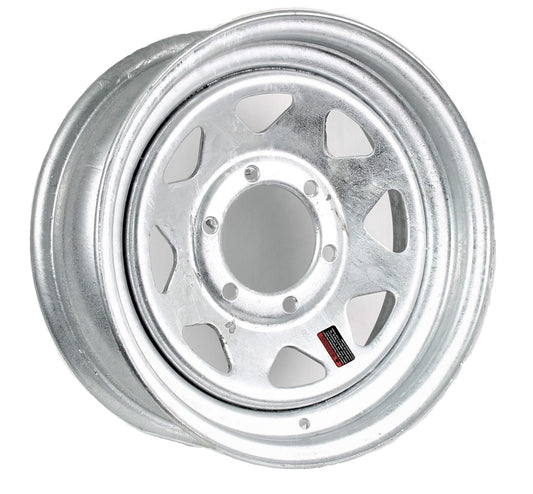 Trailer Rim Wheel 15 x 6 in. 15x6 6 Lug Hole Bolt Wheel Galvanized Spoke Design