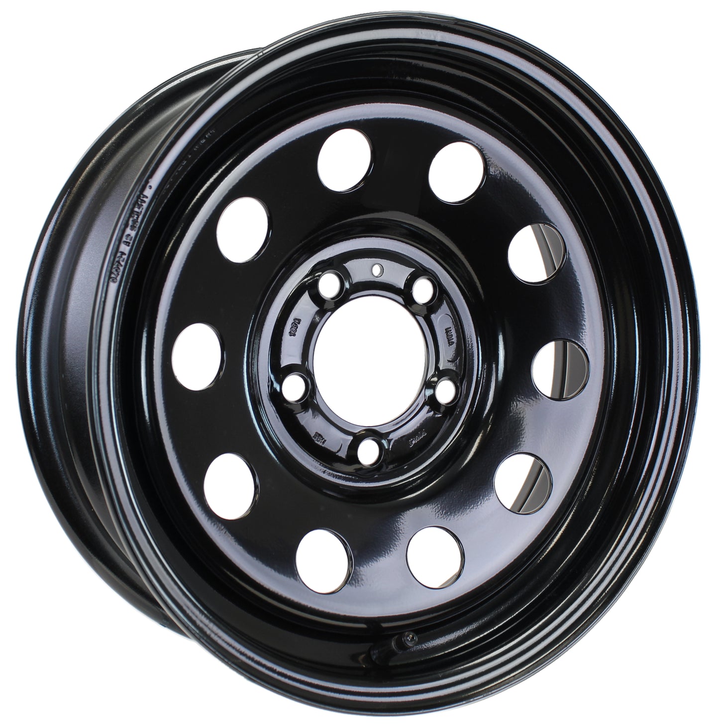 eCustomrim Trailer Rim Wheel 15X5 5-4.5 Black Modular 2150 Lb. 3.19 Center Bore