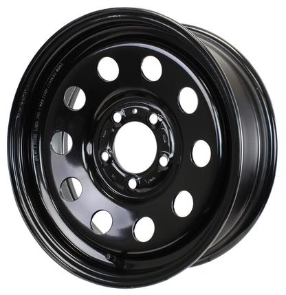 eCustomrim Trailer Rim Wheel 15X5 5-4.5 Black Modular 2150 Lb. 3.19 Center Bore