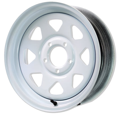 Trailer Wheel Rim 14X5.5 5-4.5 White Spoke 2200 Lb. 3.19 Center Bore 75PSI