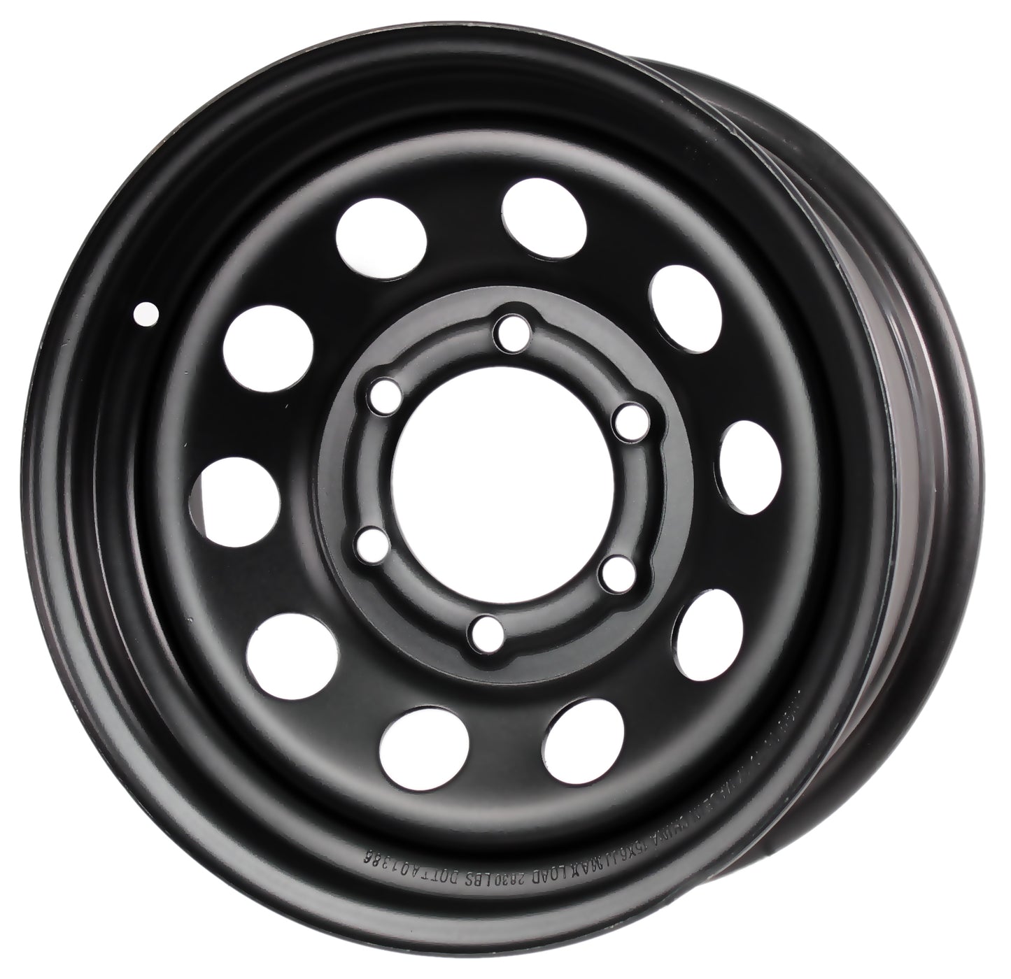 eCustomrim Trailer Rim Wheel 15X6 Black Modular 2830 Lb. 4.27 Center Bore 6 Lug