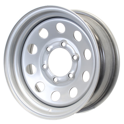 eCustomrim Trailer Wheel Rim 15X6 6-5.5 Silver Modular 2830 Lb. 4.27 Center Bore