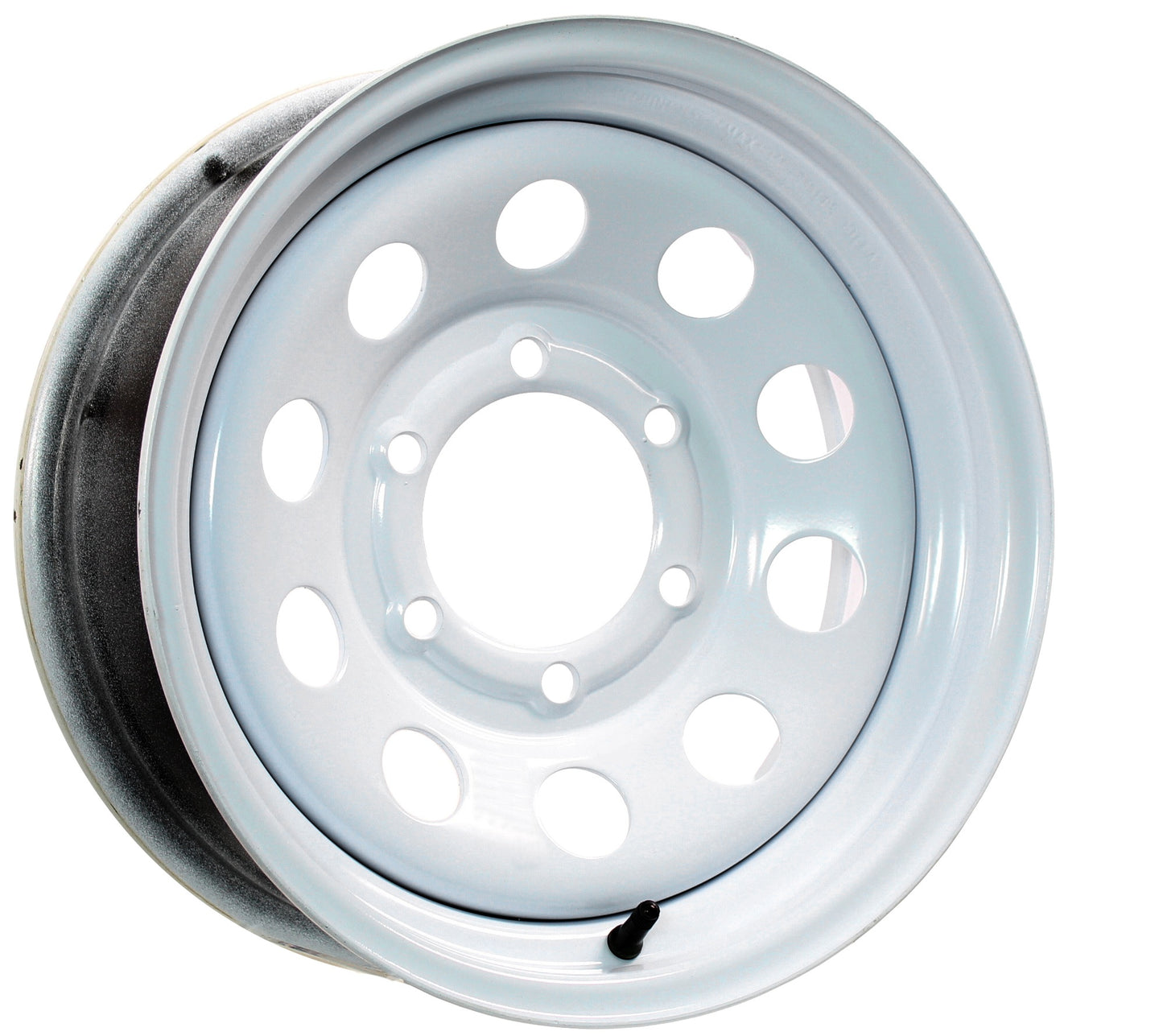 eCustomrim Trailer Wheel Rim 15X6 6-5.5 White Modular 2830 Lb. 4.27 Center Bore