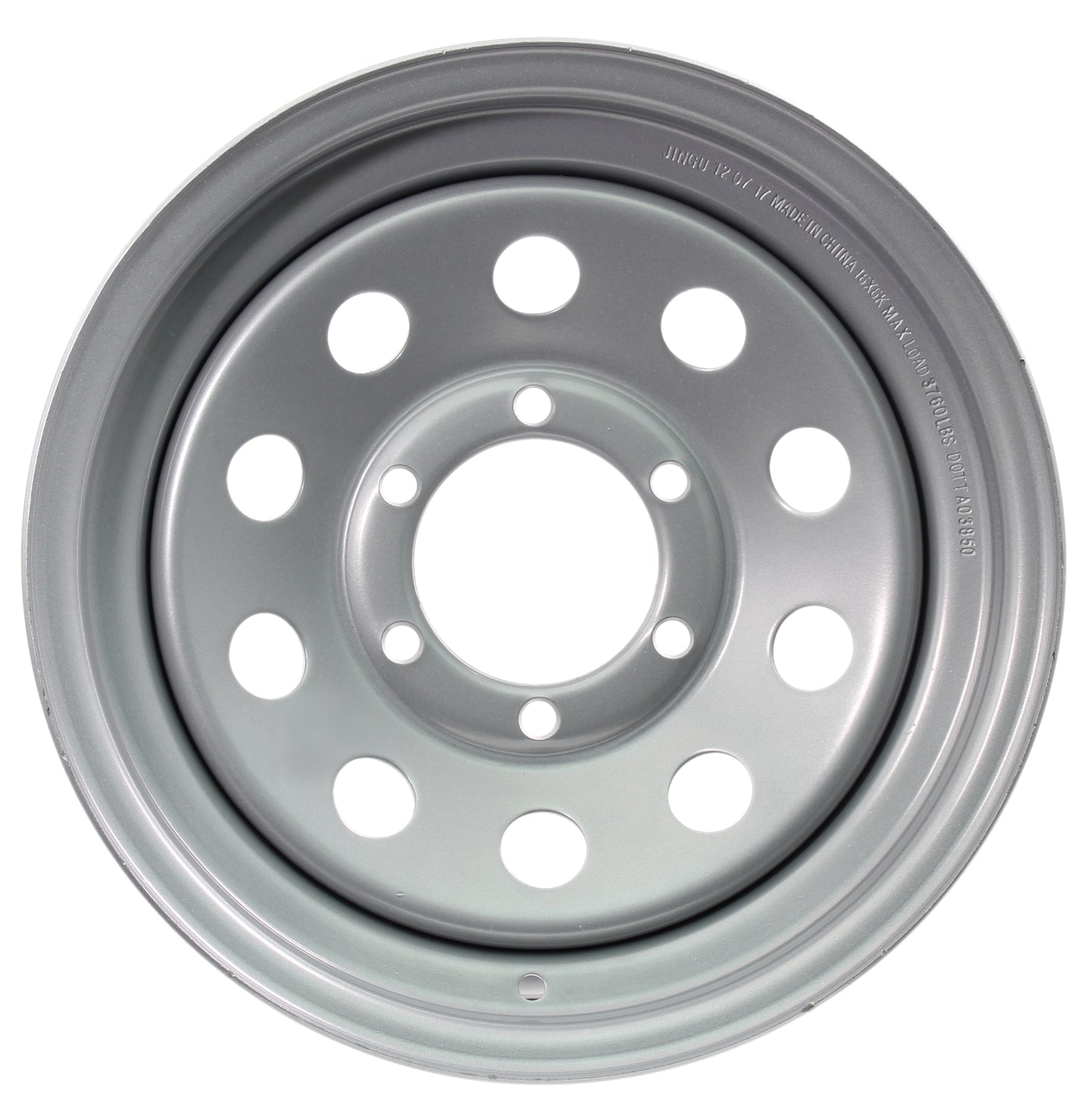 eCustomrim Trailer Wheel Rim 16X6 6-5.5 Silver Modular 3040 Lb. 4.27 Center Bore