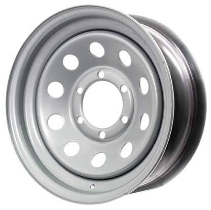 eCustomrim Trailer Wheel Rim 16X6 6-5.5 Silver Modular 3040 Lb. 4.27 Center Bore