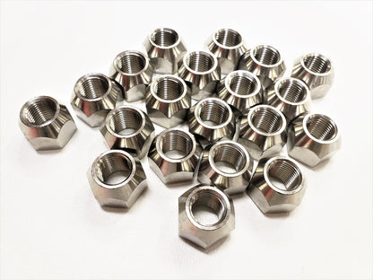 20-Pack Open 304 Stainless Steel 1/2" Lug Nuts 1/2-20 For Trailer Wheel