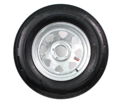 Trailer Tire Rim ST215/75D14 14 in. Load C 5 Lug Galvanized Spoke Wheel