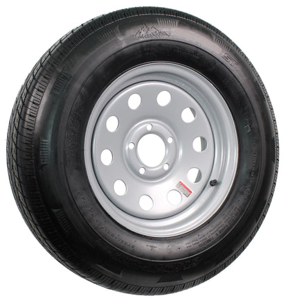 Trailer Tire ST215/75R14 LRC 1870 Lb. 5-4.5 Silver Modular Wheel Rim 3.19 CB