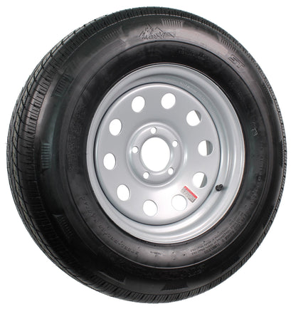 Trailer Tire On Rim 60219 ST215/75R14 LRC 1870 Lb. 5-4.5 Modular Wheel Silver