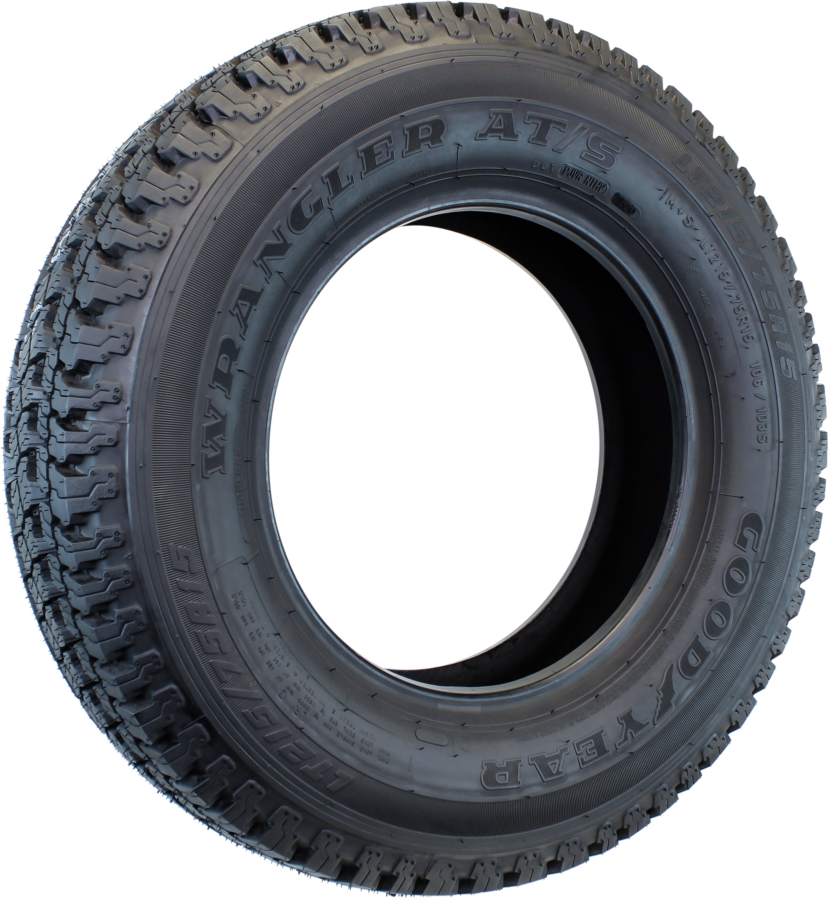 Goodyear Wrangler Radial Tire LT215/75R15 LRD WRL 2095# 65PSI – ecustomrim