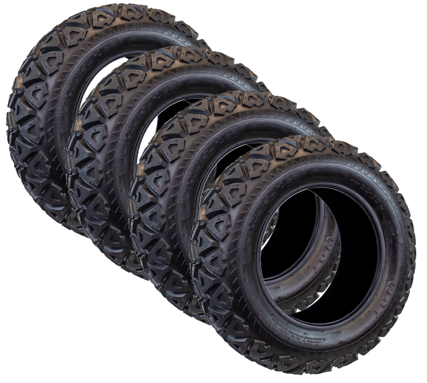 4-Pack eCustomrim 23x10.5-12 Tire Golf Cart ATV All Terrain Mud Turf Tire