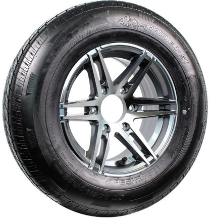 eCustomrim Radial Trailer Tire Rim ST235/80R16 16 6 Lug Aluminum Sidewinder Grey