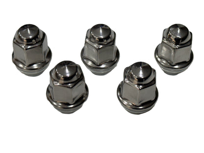 Trailer Wheel Lug and Cap Set. Stainless Steel Hub Cover 5 SS Lugs 3.19in Center