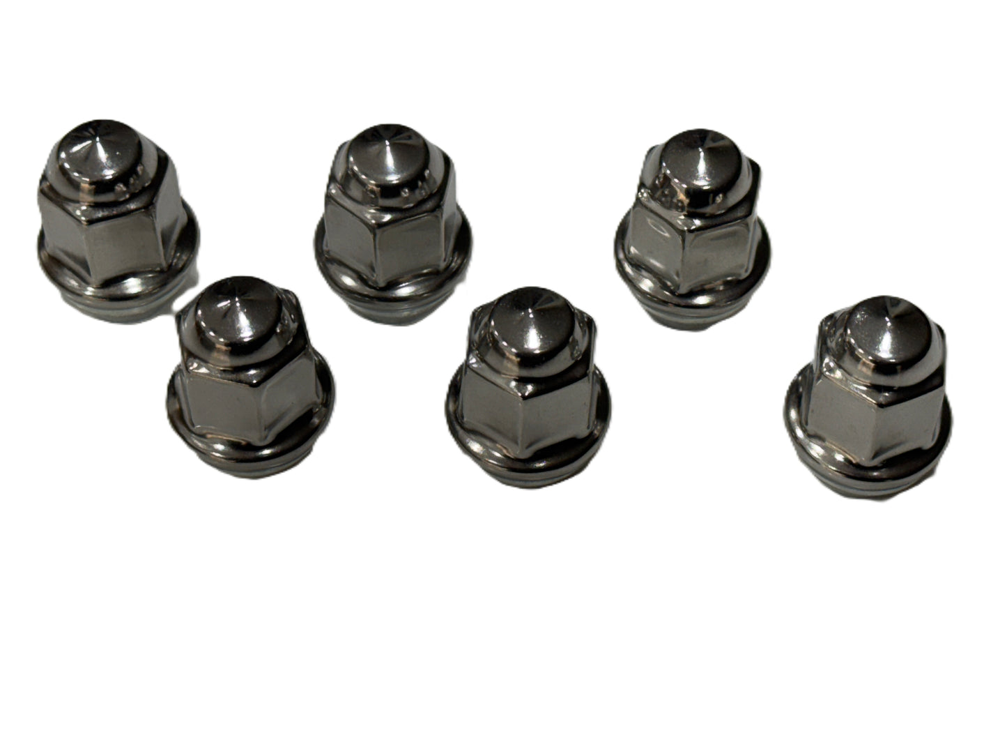 Trailer Wheel Lug and Cap Set. Stainless Steel Hub Cover 6 SS Lugs 3.75in Center