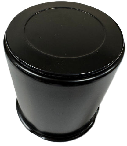 Trailer Wheel Lug and Cap Set - Black Hub Cover 6 Painted Lugs 3.75 Inch Center