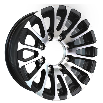 eCustomrim Aluminum Trailer Wheel 16X6 16 Inch Avalanche 8 Lug On 6.5" Rim