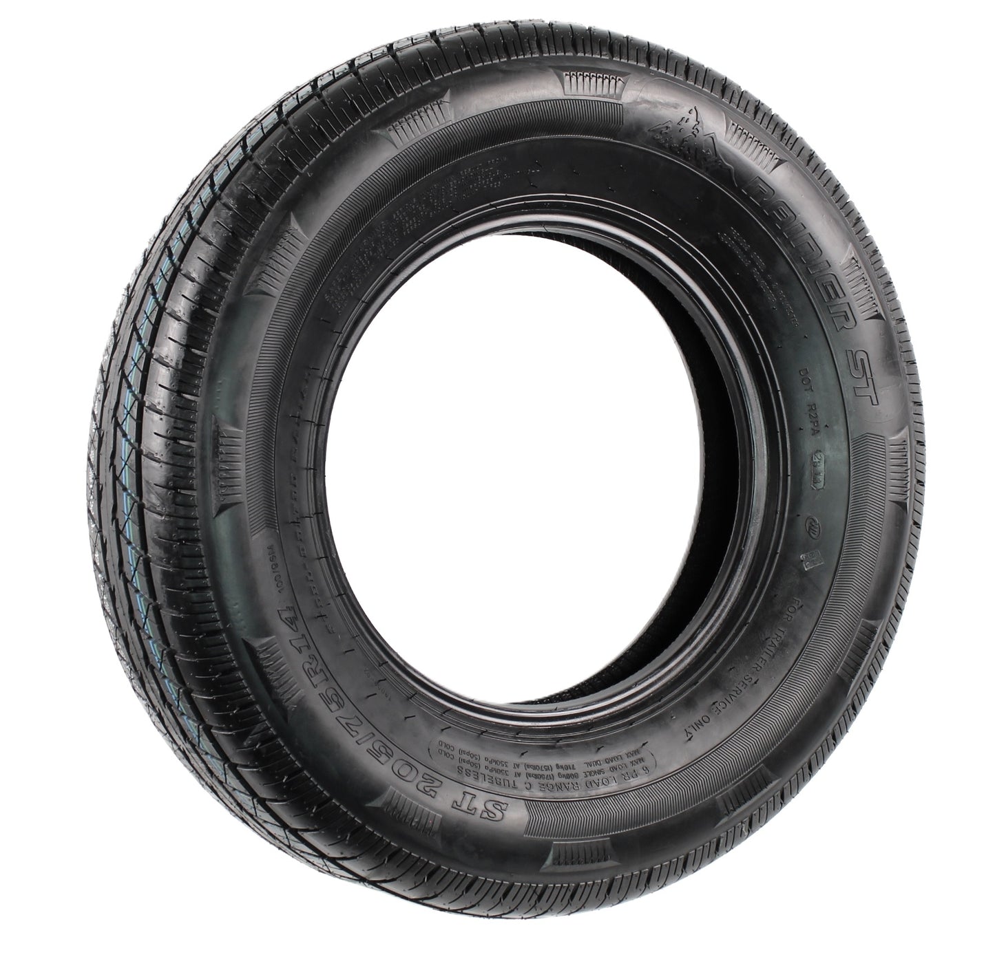 Rainier ST205/75R14 Radial Trailer Tire Load Range C 1760# 205/75 R 14