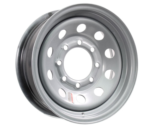 Trailer Wheel Rim 16x6 16 x6 in. HD Modular 8 Bolt Hole 6.5 in. On Center Silver