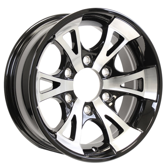 eCustomrim Aluminum Trailer Wheel 15X6 15 Inch A1411 6 Lug On 5.5" Center Rim