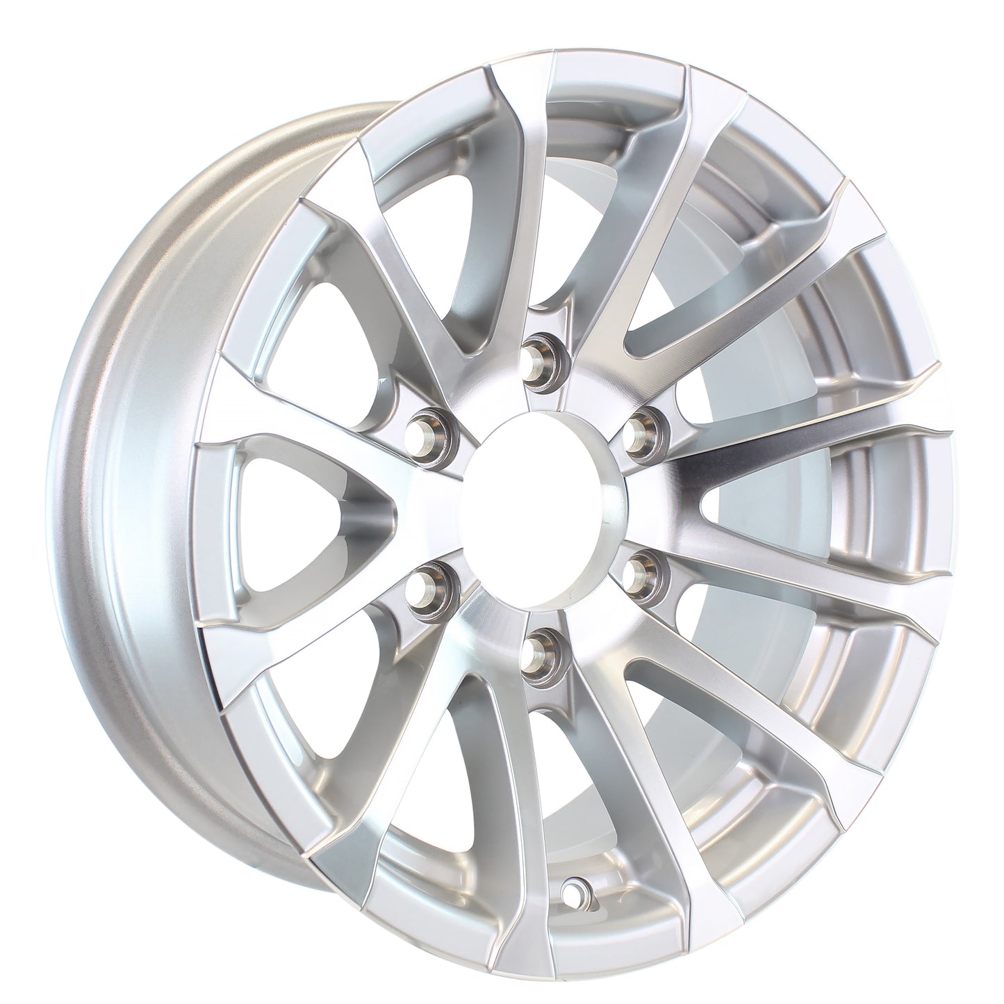 eCustomrim Aluminum Trailer Wheel 15X6 15 Inch Avalanche 6 Lug On 5.5" Rim