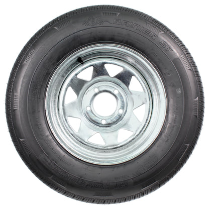 Radial Trailer Tire On Rim ST205/75R14 LRD 14" 5 Lug Spoke Galvanized Wheel