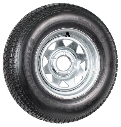 Trailer Tire Rim ST215/75D14 14 in. Load C 5 Lug Galvanized Spoke Wheel