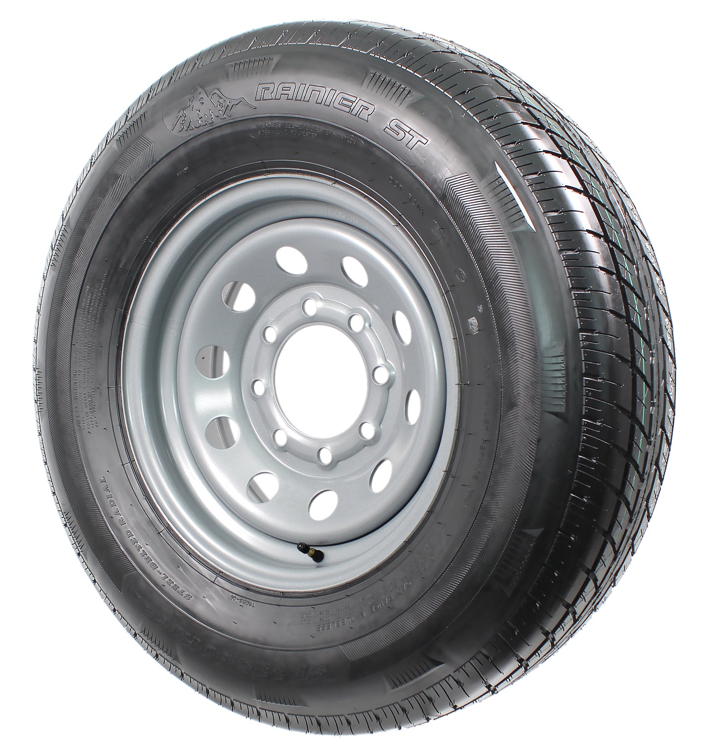 Trailer Tire ST235/80R16 LRE 16X6 8-6.5 Silver Modular Wheel Rim 4.90 CB