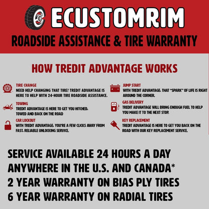 eCustomrim 2-Pack Trailer Tire 480-12 4.80-12 Load Range C 6 Ply - 2 Yr Warranty